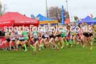 Girls Under-13s, 2022 National Cross Country Relays, Berry Hill Park, Mansfield.  Photo: David T. Hewitson/Sports for All Pics